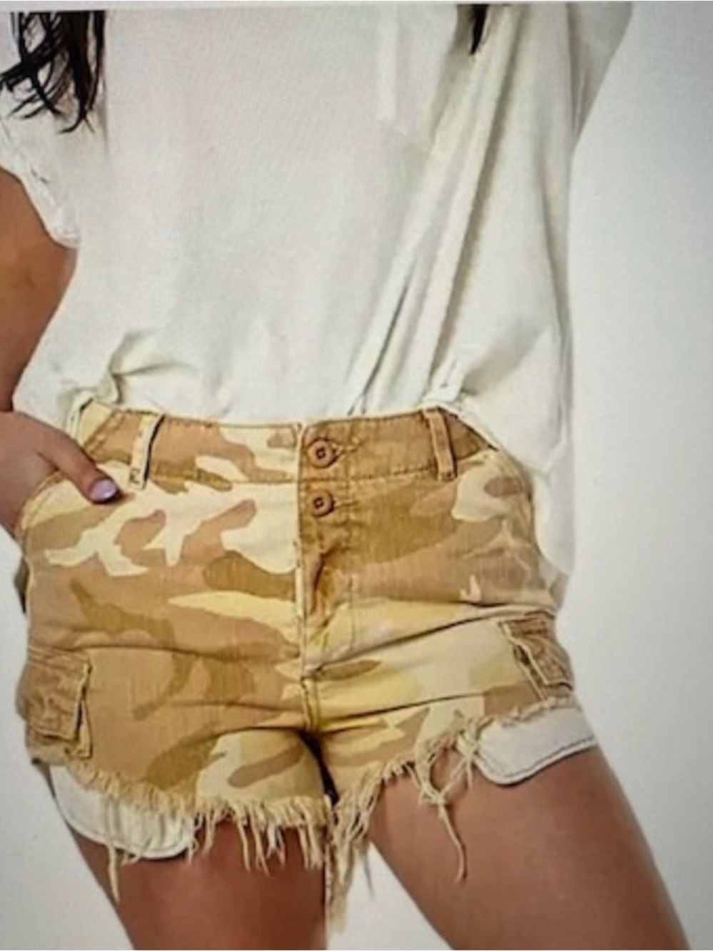 RARE- Free people camo shorts / Brand
New With Tags